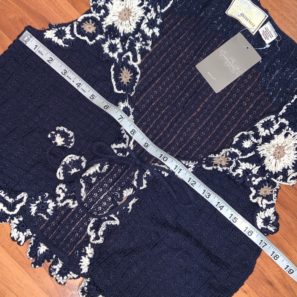 NWT Anthropologie Guinevere Crocheted Sweater Top - Picture 5 of 7